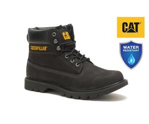 CAT Caterpillar Colorado 2.0 Black Leather Ankle Unisex Casual Everyday Boots