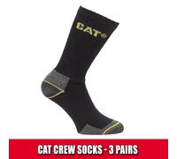 CAT Caterpillar Hiking Work Socks. 2 Styles CREW & THERMO. SIzes UK 6-11, 11-14