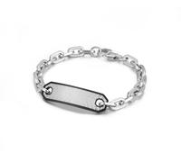 CAT CATERPILLAR MENS BRACELET TREAD, L, Stainless Steel, no gemstone