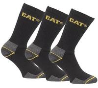 CAT Caterpillar Mens Crew Work Socks 3,6,9 Pair Packs Sizes 6-11 and 11-14