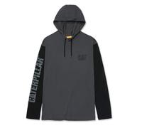 Caterpillar Hooded Long Sleeve Tee Size Med Dark Grey 32225-55210-04