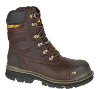 CAT Caterpillar Premier Waterproof Safety Boots for Men, Composite Toe Work Boots, Slip Resistant SRX Sole, Black, 6 UK Size