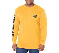 Caterpillar Workwear Trademark Banner Long Sleeve T-Shirt Yellow Size: L