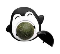 Cat Catnip Ball, Catnip Balls for Cats - Cute Treat Toy for Kittens - Natural Catnip Lick Penguins Shape Ball for Cats Oral Care, Relieve Boredom Reduces Pressure