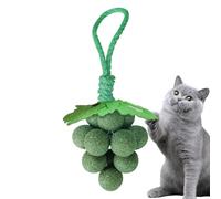 Cat Catnip Toys | Grape Shape Interactive Kitten Bite Toy - Kitten Interactive Pet Fruit for Excite Exercise Play Calm Chewing Teeth Cleaning Indoor Playing