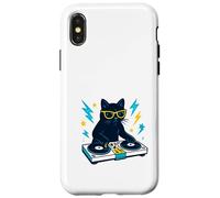 Cat Cats Lover DJ Disco Jockey Beat Makers Music Producer Case for iPhone X/XS