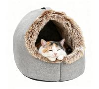 Cat Cave - 40 cm Soft Nest with Carry Handle | Cloth Material Kitten Bed Cave Winter Cat House, Calming Indoor Sleeping Spot for Kitten Puppy and Small Dog for Bedroom Living Room Balcony Home
