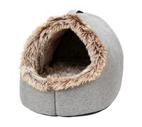 Cat Cave Bed - Cloth 40x34x32cm | Warm Calming Nest With Handle - Dog Beds For Small Dogs - For Kitten Puppy Small Dog Sleeping Indoor Bedroom Living Room Balcony Home Apartment