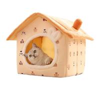 Cat Cave Bed - Enclosed Plush Nest, Non-Slip Pad, Warm Rest Zone for Pets, Indoor Comfort Zone, Soft Pet Bed for Cats, Kittens, Puppies, Small Hu