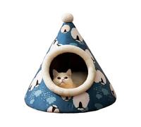 Cat Cave Bed for Indoor Cats - Cat Nest Bed, Cat Hiding Bed, Cat Cave Bed, Plush Triangular Bed with Cover - Cute Dog Tent, Furniture De Li