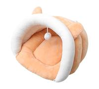 Cat Cave Bed, Indoor Pet Hideaway, Cozy Slipper Shape Design Washable Enclosed House Plush Interior Comfort, Cat House for Kittens Puppies Small Dogs Resting Sleeping Napping, 17.72x13.78x9.84 Inches