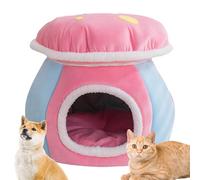 Cat Cave Bed - Mushroom Shape Warm Sleeping Dog Nest,Cat Nest Bed | for Living Room Bedroom Balcony Apartment Home