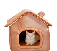 Cat Cave Bed - Non-Slip Soothing Foldable Nest - Winter Indoor Cat House Kitten Bed for Kittens Puppy Dog Winter Indoor Balcony Living Room Home Decoration