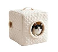 Cat Cave Bed, Pet Beds For Cats And Small Dogs With Detachable Cushion | Winter Thermal Cat Bed For Indoor Home Hotel Bedroom Living Room Apartment Dormitory Balcony