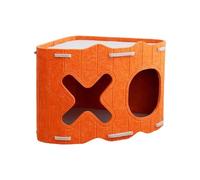 Cat Cave Bed - Pet Semi-Enclosed Nest Bed,Windproof Kitten Nest Cave,for Winter Indoor Outdoor Camping Travel Home Bedroom Living Room Apartment