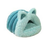 Cat Cave Bed, Plush Cat Cave Bed, Hooded Cat Bed with Cat Ears, Cosy Comfort Soft Cat Hideaway, Warm Cat Tent Bed for Indoor Winter, Perfect for Cats Seeking Comfort and Privacy