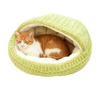 Cat Cave Bed | Shell Shaped Thermal and Non-Slip | Calming Covered Kitten Cave | Student Residence Apartment Bedroom Living Room Balcony