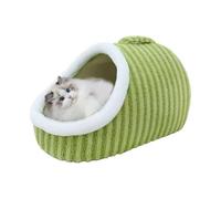 Cat Cave Bed Slider,Cat Pet Bed Cave | Slipper Cat Bed | Indoor Pet Slippers, Pet Shelter Bed, Cute Covered Cat Bed with Antisl
