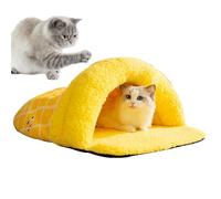 Cat Cave Bed | Slipper Shape Winter Pets Sleeping Cave,Winter Cat Bed for Kittens, Semi-closed Cat Tent Soft Warm House for Cats Dogs Bunnies