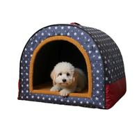 Cat Cave Bed - Soft Covered Pet Sleeping House for Small Pets Stylish Plush Hideaway | Warm Indoor Outdoor Cat and Puppy Retreat, Washable Cushion, Portable Nest for Home or Travel, Insulated Cozy Res