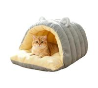 Cat Cave Bed Soft Warm Washable House Dome with Zipper