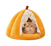 Cat Cave Bed - Soothing Nest Washable - Cute Closed Cat Cave Bed | for Kitten Puppy Indoor Use Apartment Living Room Balcony Winter and Cold Weather