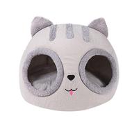 Cat Cave Bed Type Semi-enclosed Pet Nest Self-Warming Sleep with Removable Washable Cushion Premium Short Plush Sponge for Cats Small Dogs and Animals
