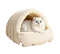 Cat Cave Bed - Warm Fleece Pet Shelter, Cuddly Indoor Outdoor Sanctuary, Relaxing Winter Sleeping Space, Comfortable Warm Den, Safe Resting Area for Cats, Dogs, Kittens, Puppies
