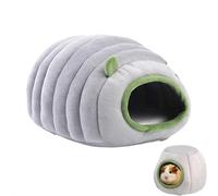 Cat Cave Bed, Warm Pet House Cat Shelter, Small Dog Puppy Sleeping Beds With Removable Washable Pillow Cushion Pad for Guinea Pig Mouse and Small Animals (Gray Sheep nest)