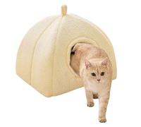Cat Cave Bed | Warmth Indoor Cats Plush Sleeping Nest | Pet Supplies with Plush Pillow, Winter Thermal Kitten Resting Nest for Small Medium Large Cats | Perfect for Calming Anxious Pets