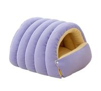 Cat Cave Bed, Washable Enclosed Design, Green, Beige, Violet, Kitten Sleeping Nest, Enclosed Cat Bed, Soft And Breathable Material, For Use In The Living Room, Garden, Or Bedroom
