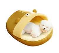 Cat Cave Beds For Indoor Cats | Cat Caves,Slipper Design Washable Soft Nesting With Elevated Edge For Small Breeds Large Breeds Senior Pets Kittens Puppies Anxious Pets