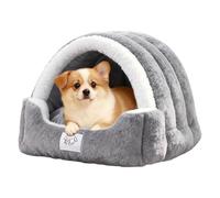 Cat Cave - Calming Sleeping Pet, Tent Removable Pad, Soft Kitten Bed | Plush Soft Calming Sleeping Warming Pet Cuddler Tent House Nest Furniture Bedroom Outdoor Patio Balcony Home Living Room