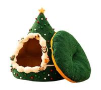 Cat Cave Cat Bed Warm Sleeping Cave in Christmas Tree Shape for | Cat house bed for resting in the afternoon and at night in the room, at home, on the balcony or in the living room