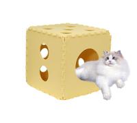 , Cat Cave | Cat Nest Strung In The Shape Of A Felt Cat Cave Puzzle - Photo Cat House And Condo, Cat Cave, Foldable Claw Sharpener Board For Cats Under 11 - 22 lbs