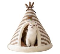 Cat Cave,Enclosed Teepee Soft Comfortable Nest,Indoor Warm Kitten - for Indoor Outdoor Winter Sleeping Outside Home Travel Bedroom