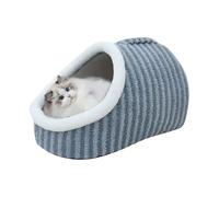 Cat Cave for Indoor Cats Washable Anti-Slip Bottom Enclosed Cavern House