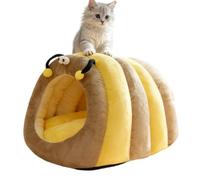 Cat Cave in Design, Cosy and Warm Sleeping House for the Win | Cuddly cat cave with soft lying place, stylish pet bed for living room, room and balcony, practical retreat
