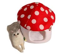 Cat Cave - Outdoor Cat House | Cat Beds for Indoor Cats | Winter Cave Tent for Cat Mushroom | Raised Dog Bed | Heated House for Cats