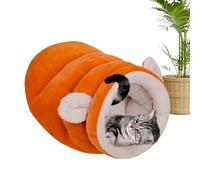 Cat Cave, Partially Closed Warm Plush Nest, Winter Closed Cat Bed Nest Cave, for Rest, Cuddling, Comfort, Play, Indoor, Outdoor, Home, in the Cold, for Kittens and