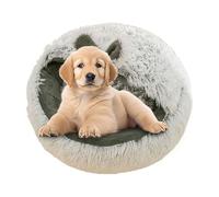 Cat Cave | Round Calming Cave Hooded Cat Bed - Soft Anti-Slip Sleeping Bag Winter House for Puppy Small Dog Kitten Bedroom Dorm Living Room Home Apartment Indoor Balcony