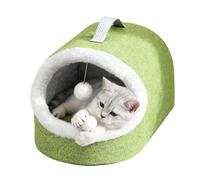 Cat Cave, Sleeping Nest with Thickened Warm Mat, Cat Bed with Cave, for Kittens, Puppies, Small Dogs and Animals, Travel, Winter
