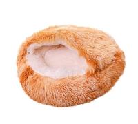 Cat Cave, Soft Plush Warm Cushion with Sponge, Calming Cat Bed, Donut for Cuddles, Comfortable Cave for Felt Beds, Warm Fleece Interior, Cave for