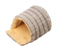 Cat Cave - Washable and Warm Cosy House, Semi-Closed Dome Design Pet Cave | For Puppies and Kittens Play Corner Home Winter Christmas
