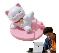 Cat Cellular Mount - Creative Kitty Desktop Holder, Non-Skid Movable Stand | Charming Desk Ornament, Common Smartphone Dock For Home Nightstand, Study Table, Kitten Themed Decoration