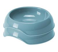 Cat Centre 2x Blue 0.2L Plastic Cat Kitten Bowls, Food & Water Dish | Cat Kitten Feeding Bowls, BPA-Free Pet Safe Plastic, Dishwasher Safe, Wide Base, Indoor Outdoor Use