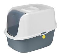 Cat Centre Cat Litter Tray Covered With Lid Detachable Litter Box Anti-Spillage Large 51 x 38.9 x 38.7 cm Enclosed Hooded With Flap Door Safe Durable Charcoal Filter