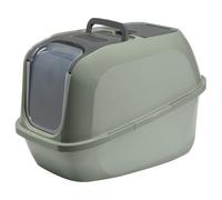 Cat Centre Cat Litter Tray Large Covered Design Mega Deluxe Olive Green | Litter Box for Larger Cats and Multi-Cat Homes, Privacy Door, Hidden Storage with Scoop and Bags, Charcoal Filter