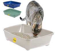 Cat Centre.Direct Cat Centre Jumbo Oval Pet Tray Without Rim Grey