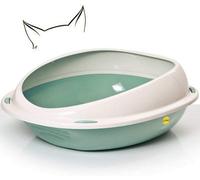 Cat Centre.Direct Cat Centre Large Anti-Spillage Pet Tray With High Rim Green
